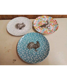 LOT DE 3 ASSIETTES LINVOSGES