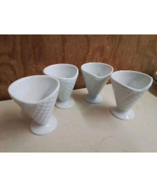LOT DE 4 COUPES A GLACE