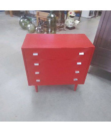 COMMODE ROUGE 4T
