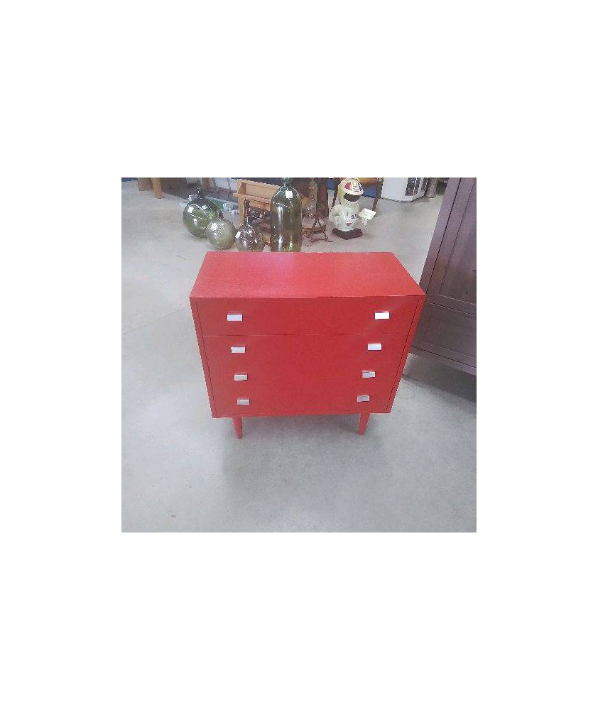 COMMODE ROUGE 4T