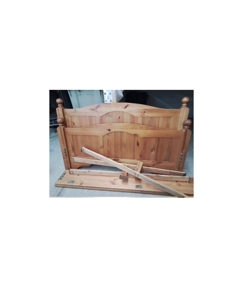 CADRE DE LIT EN PIN 140X190 CM