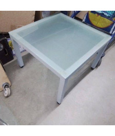 TABLE BASSE DESSUS VERRE