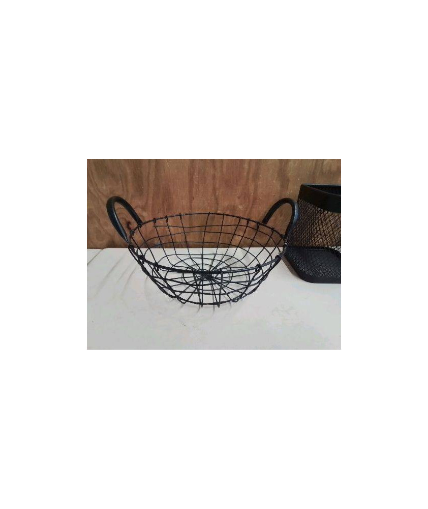 PANIER A FRUIT EN FER NOIR
