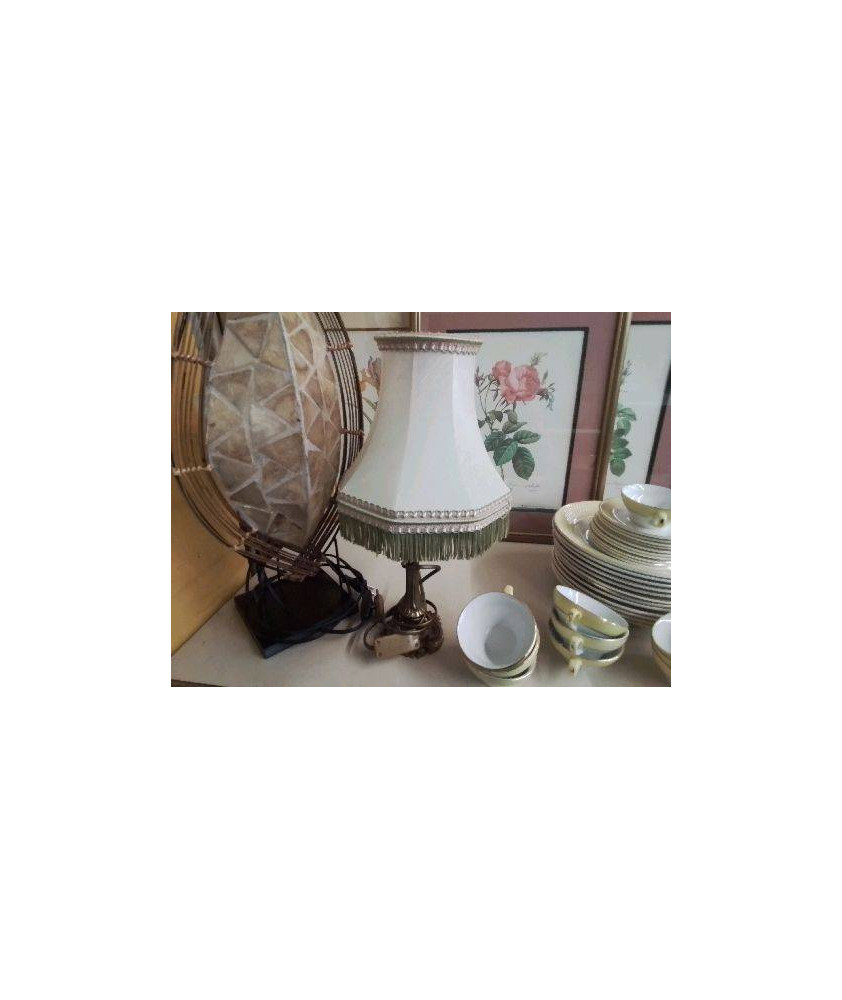 LAMPE PIED EN LAITON 