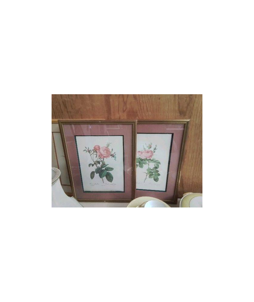 CADRE MOTIF AUX ROSE 