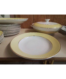 PLAT JAUNE ET DORÉ 