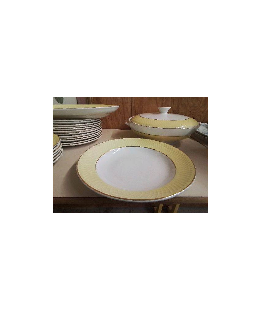 PLAT JAUNE ET DORÉ 