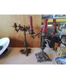 CHANDELIER EN LAITON 