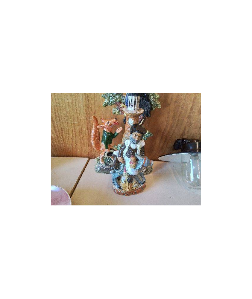 BOUTEILLE EN PORCELAINE PAYSAN