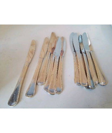 LOT DE 6 COUTEAUX INOX 