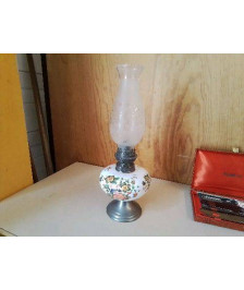 LAMPE PETROLE EN FAÏENCE 