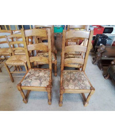 CHAISE TAPISSÉ CHÊNE CLAIR 