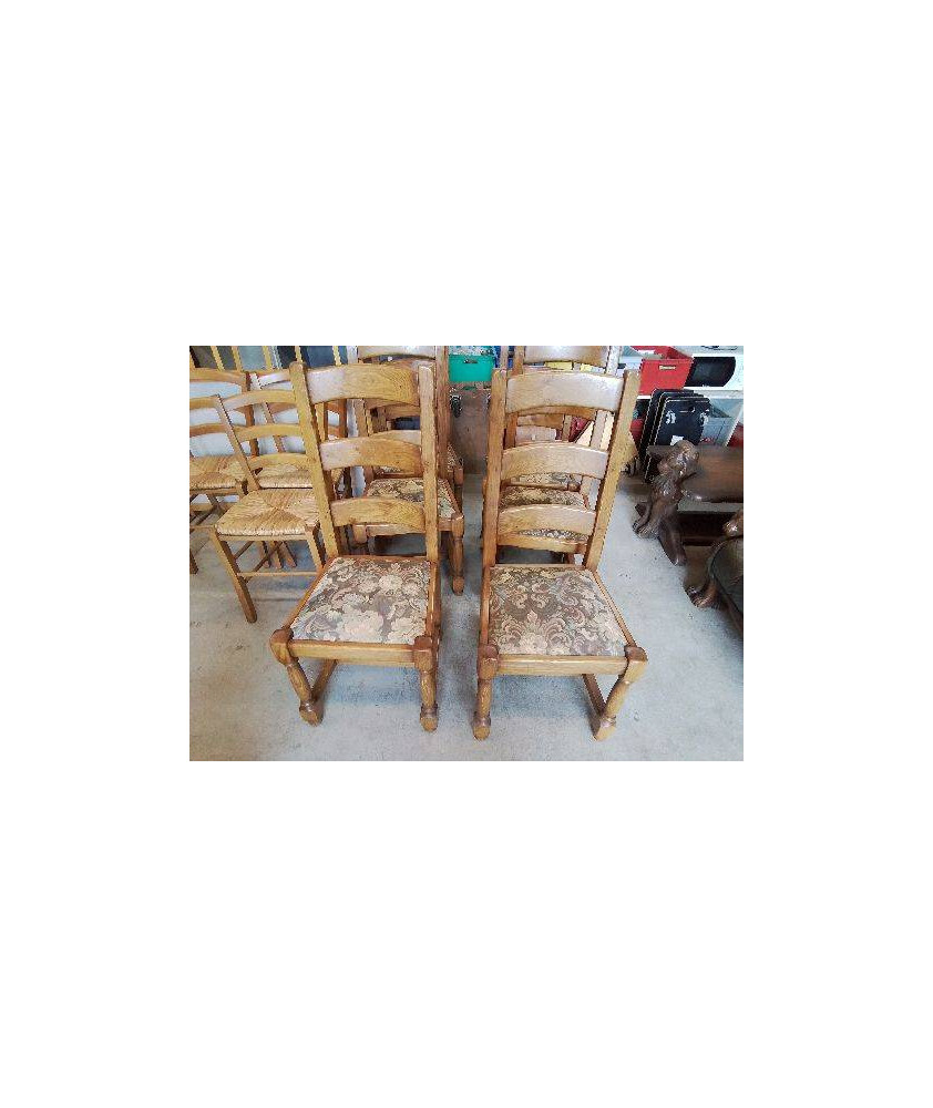 CHAISE TAPISSÉ CHÊNE CLAIR 