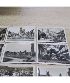 POCHETTE 12 MINI CARTES EVREUX BOMBARDÉ JUIN 1940