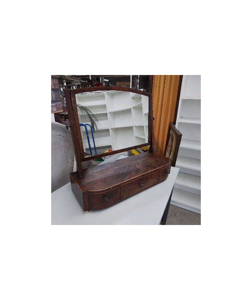 MIROIR DE BARBIER ACAJOU