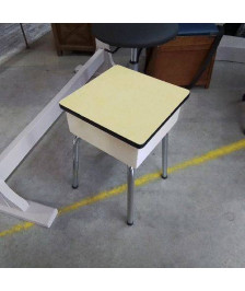 TABOURET FORMICA JAUNE