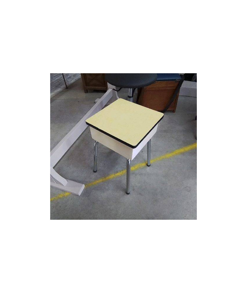TABOURET FORMICA JAUNE