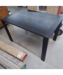 TABLE NOIRE 1 ALLONGE INTÉRIEURE 