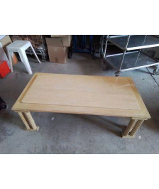 TABLE BASSE MARBRÉ COULEUR BEIGE 