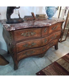 COMMODE DESSUS MARBRE XVIIIEME ESTAMPILLEE A.DAV