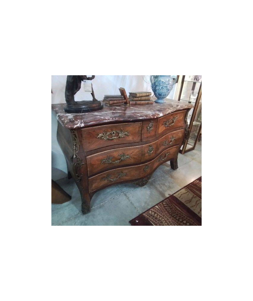COMMODE DESSUS MARBRE XVIIIEME ESTAMPILLEE A.DAV