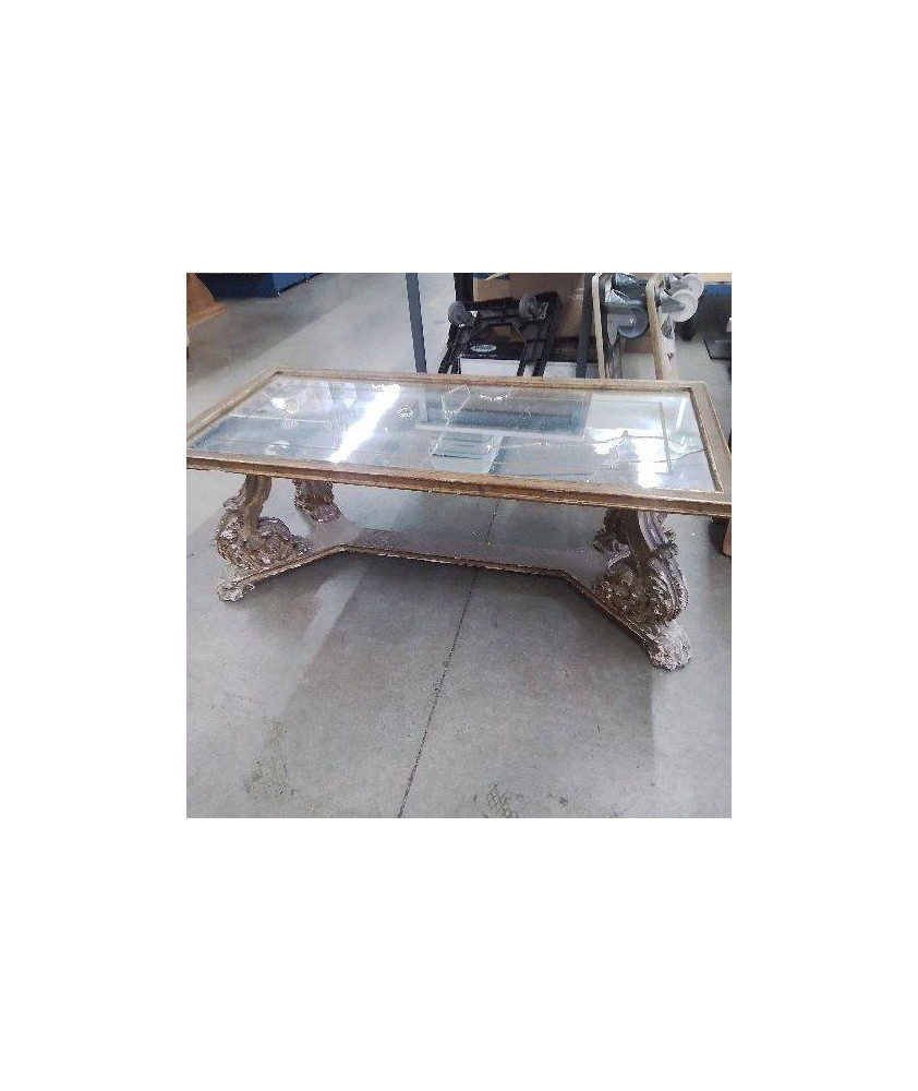 TABLE BASSE DESSUS MIROIR MAURICE HIRSCH EN L’ETAT