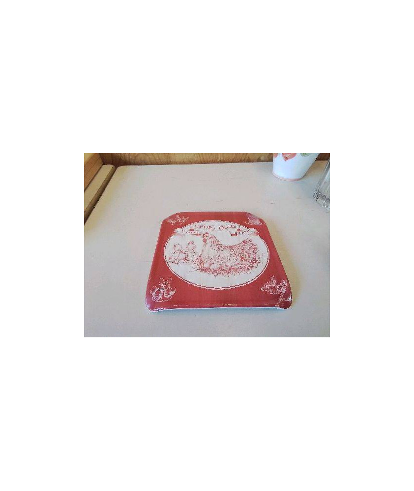 DESSOUS DE PLAT POULE