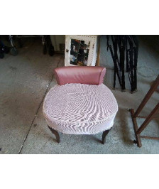 TABOURET DE COIFFEUSE ROSE 