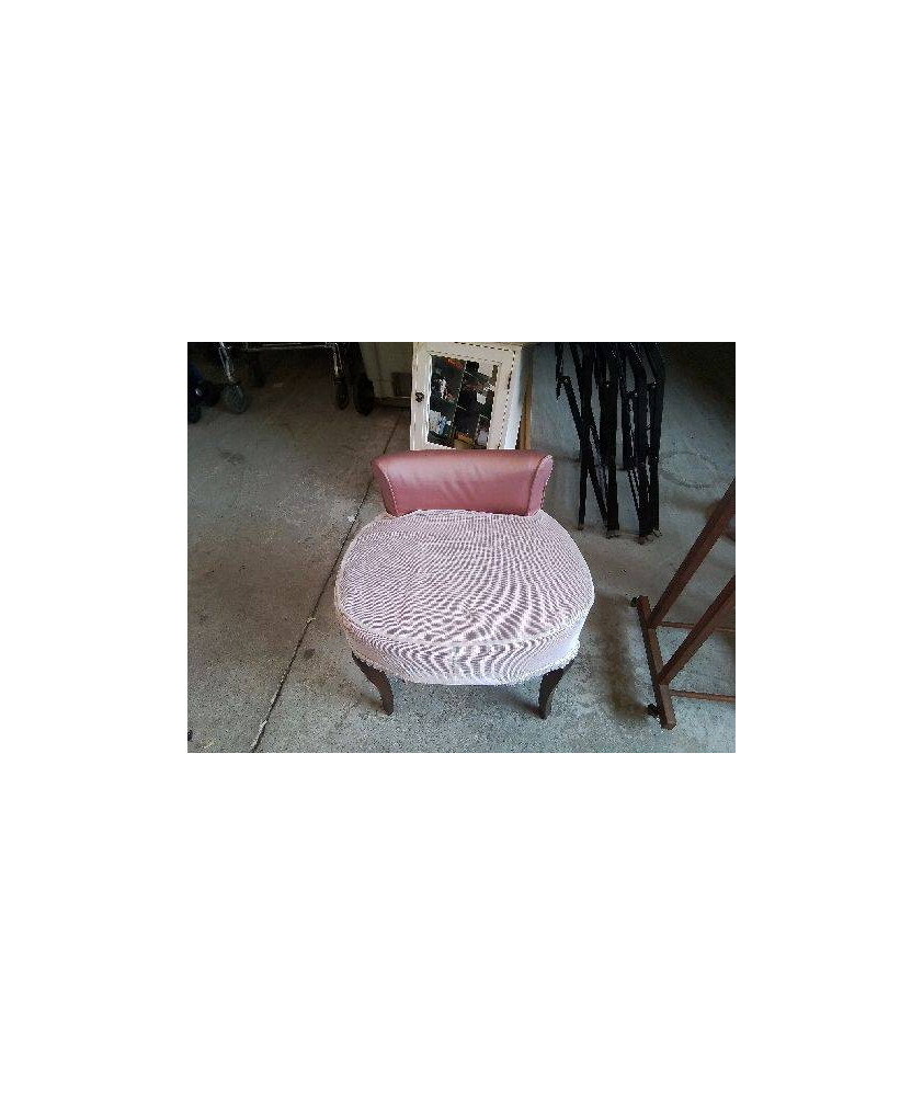 TABOURET DE COIFFEUSE ROSE 