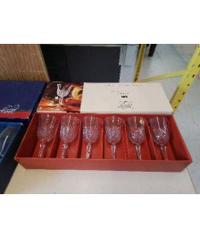LOT DE 6 VERRES EN CRISTAL 