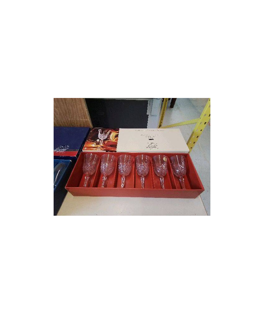 LOT DE 6 VERRES EN CRISTAL 