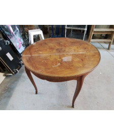 PETIT TABLE RONDE PLATEAU EN VERRE 