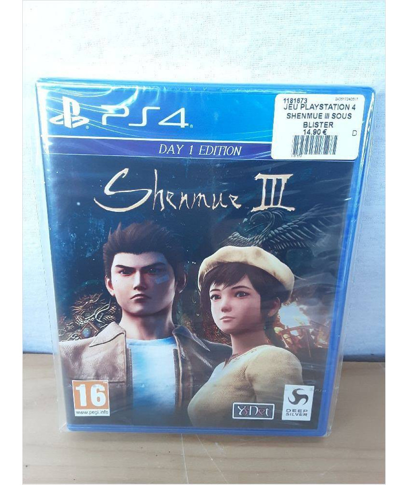 JEU PLAYSTATION 4 SHENMUE III SOUS BLISTER