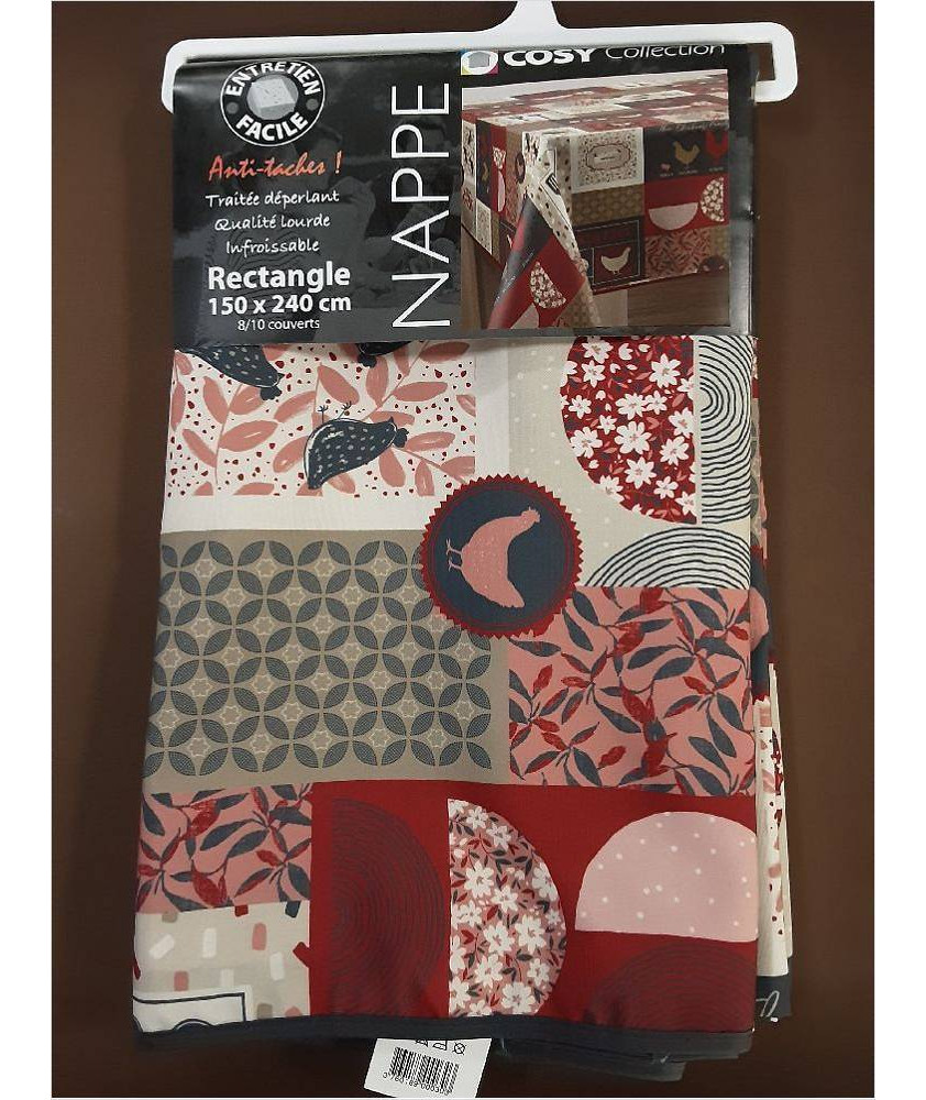 NAPPE IMPRIMEE ANTI TACHES RECT.150X240CM NAPPE IMPRIMEE ANTI TACHES RECT.150X240CM