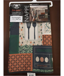 NAPPE IMPRIMEE ANTI TACHES RECT.150X240CM