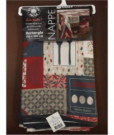 NAPPE IMPRIMEE ANTI TACHES RECT.150X300CM
