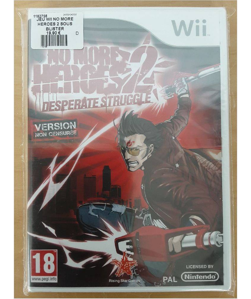 JEU WII NO MORE HEROES 2 SOUS BLISTER JEU WII NO MORE HEROES 2 SOUS BLISTER
