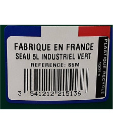 SEAU 5L INDUSTRIEL QUALITE FRANCE (S5M)