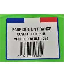 CUVETTE RONDE 5L DIAM.32CM QUALITE FRANCE (C32)