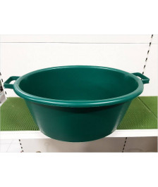 BAQUET OVALE VERT 45L INDUSTRIEL QUALITE FRANCE (B045M)