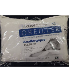 OREILLER ANALLERGIQUE MADE IN FRANCE 45X70CM