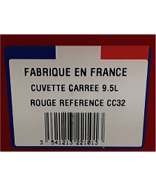 CUVETTE CARREE 9.5L DIAM.32CM QUALITE FRANCE (CC32)