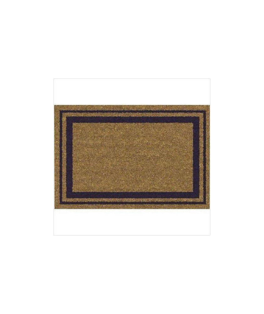TAPIS COCO BORDURES BLEU NATUREL/PVC 40X60CM TAPIS COCO BORDURES BLEU NATUREL/PVC 40X60CM