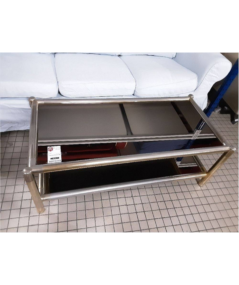 TABLE BASSE DESSUS VERRE