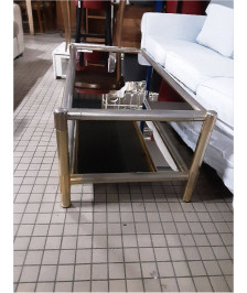 TABLE BASSE DESSUS VERRE