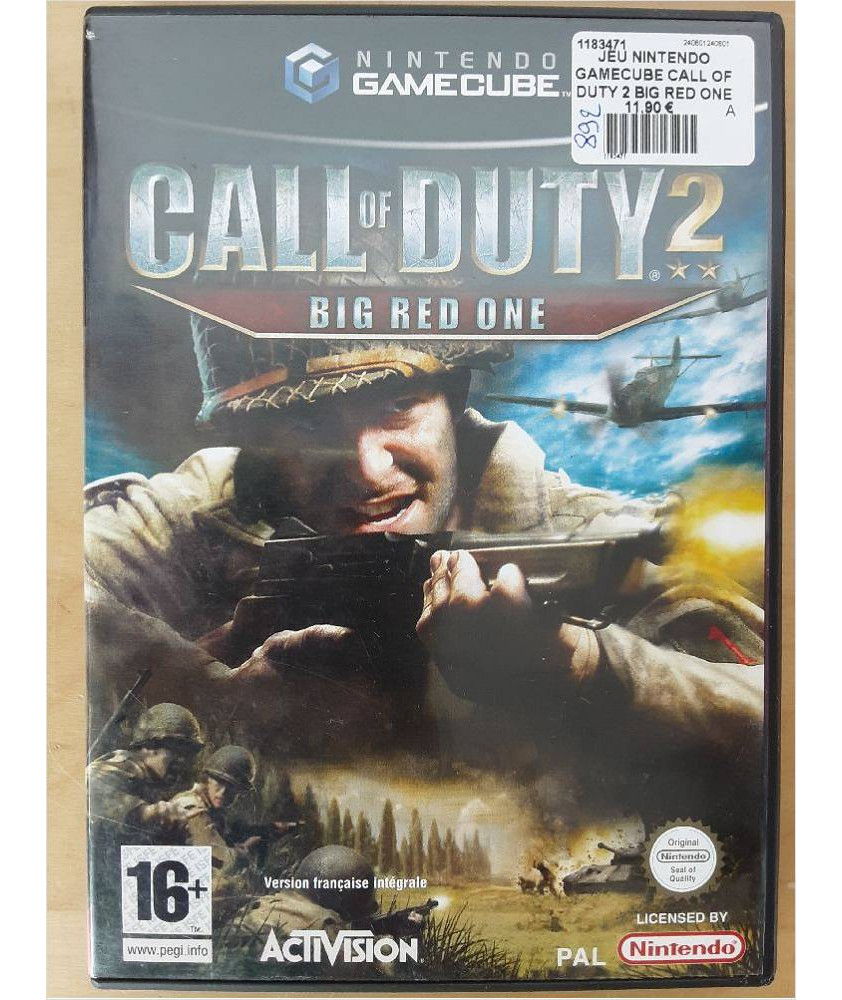 JEU NINTENDO GAMECUBE CALL OF DUTY 2 BIG RED ONE COMPLET