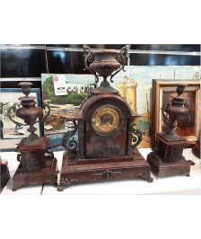 PENDULE A REVISER+2 CANDELABRES