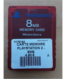 CARTE MEMOIRE PLAYSTATION 2 - 8MB