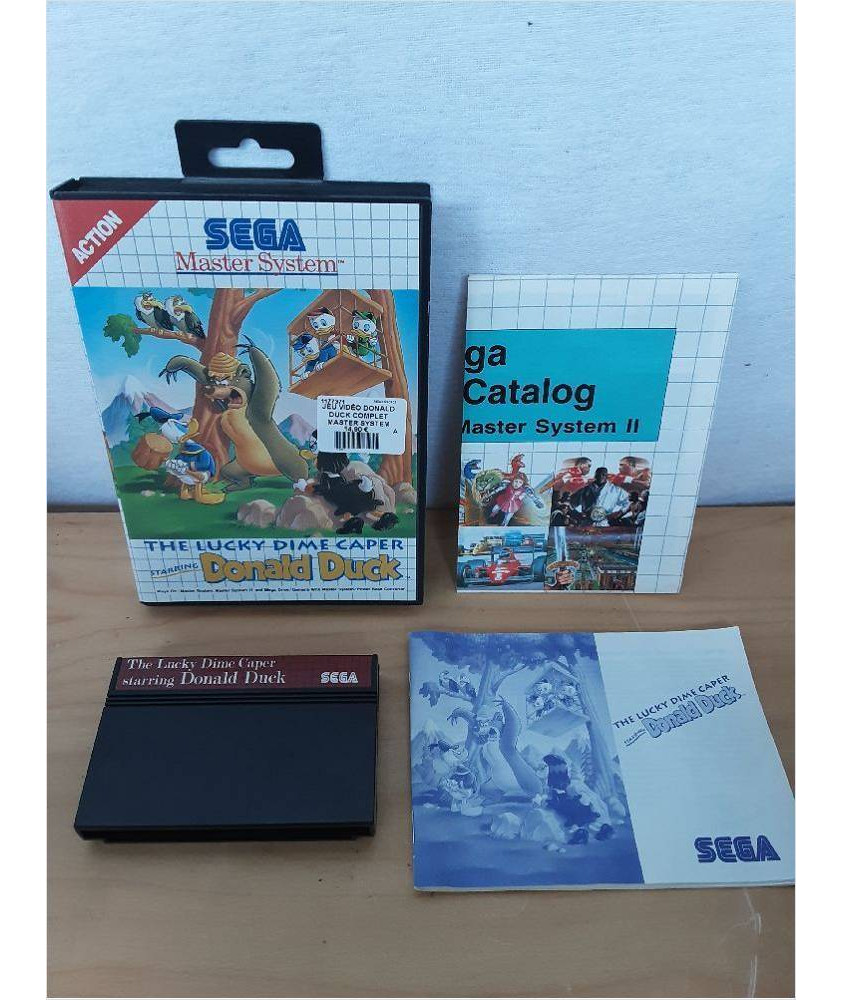 JEU VIDÉO DONALD DUCK COMPLET MASTER SYSTEM JEU VIDÉO DONALD DUCK COMPLET MASTER SYSTEM