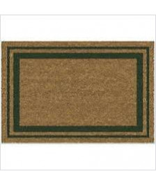 TAPIS COCO BORDURES VERT NATUREL/PVC 40X60CM